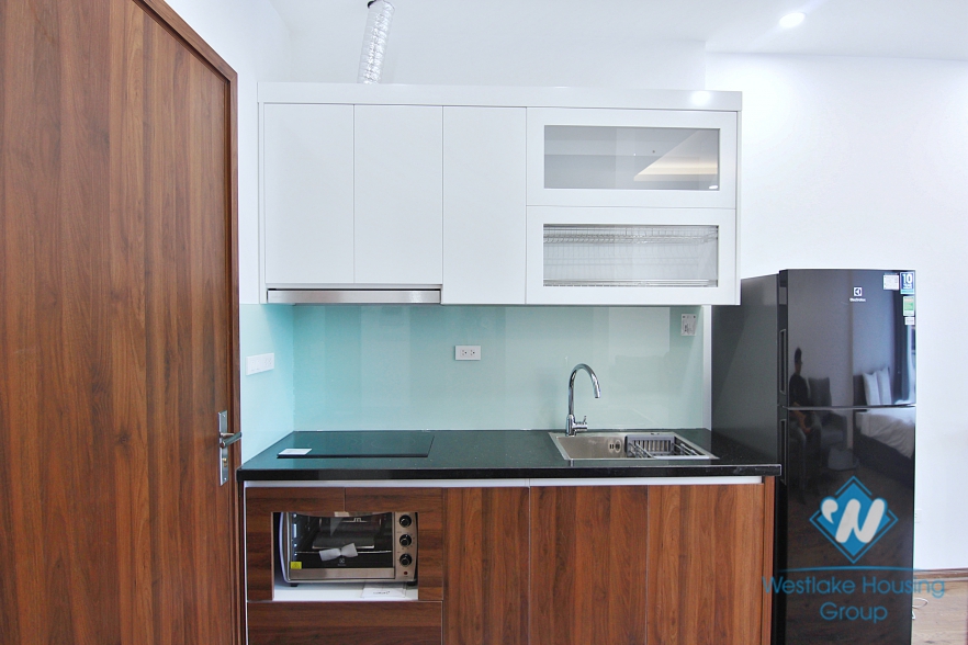 A new penthouse studio with panoramic lake view and contemmporary interior for rent 